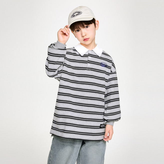 젤리스튜디오 멀티스트라이프럭비 티셔츠