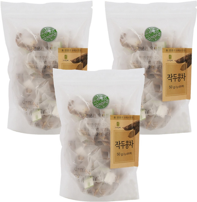 자연애 작두콩차, 1g, 50개입, 3개