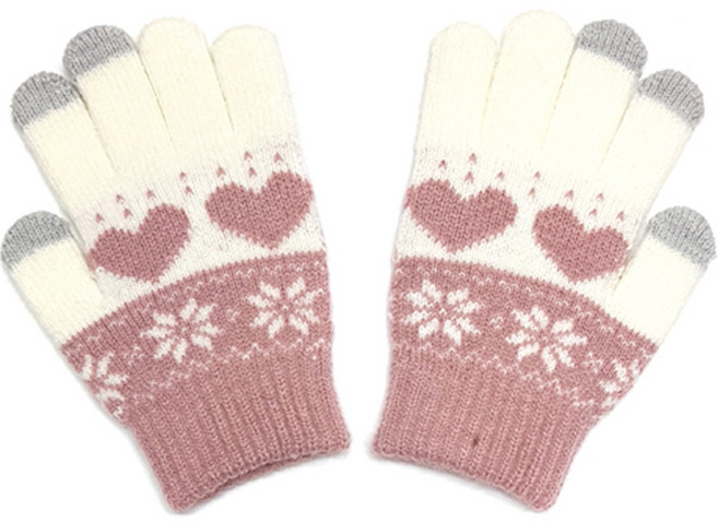 우주아이 아동용 하트 터치 장갑