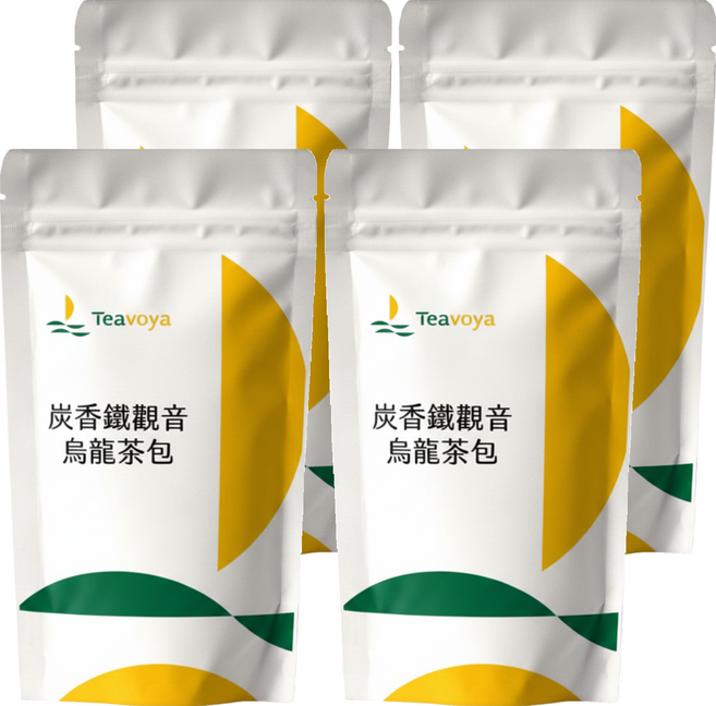 Teavoya 嘉柏茶業 炭香鐵觀音烏龍, 3g, 20包, 4袋