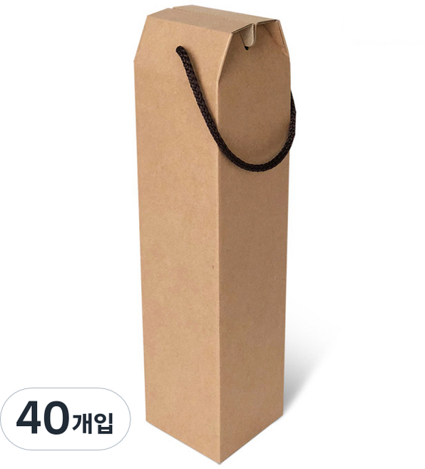 미르코리아 포장박스 고급형 와인 대 1구, 혼합 색상, 40개입