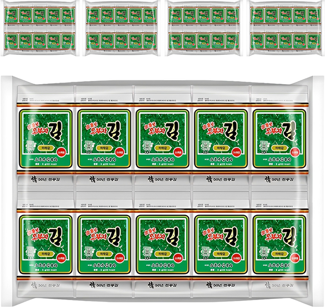 소문난오부자 파래 도시락김 20p, 100g, 5개