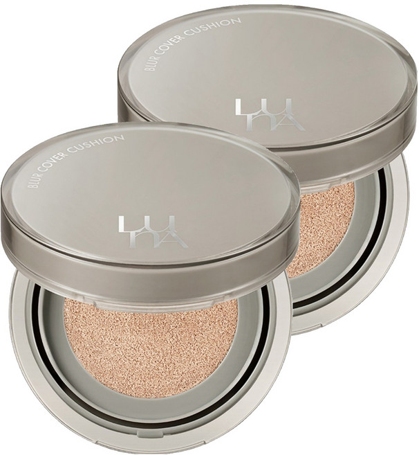 LunA 柔焦遮瑕迷你氣墊粉餅 SPF40 PA++ 5g, 2個, 01 Vanilla