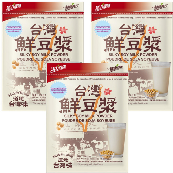 健康時代 台灣鮮豆漿, 3包, 500g