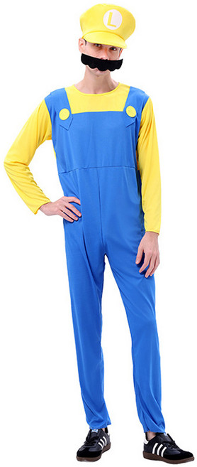 엘쏘 남녀공용 할로윈데이 졸업사진용 일체형 마리오 코스튬