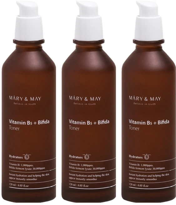 [비건뷰티] 마리엔메이 비타민B5 + 비피다 토너, 3개, 120ml - 쿠팡