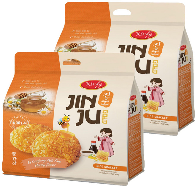 Richy 蜂蜜韓式醬味米果, 168g, 2袋