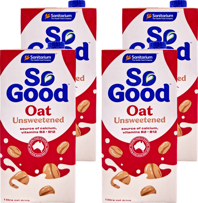 So Good 燕麥奶 無加糖, 1L, 4瓶