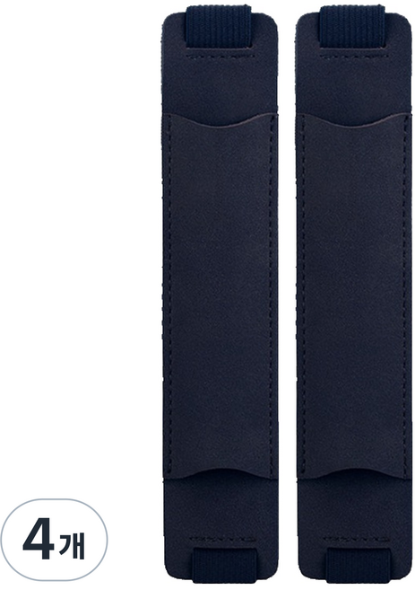 미소로운 다이어리 북밴드 펜홀더 18 x 3.5 cm, 다크 블루, 4개