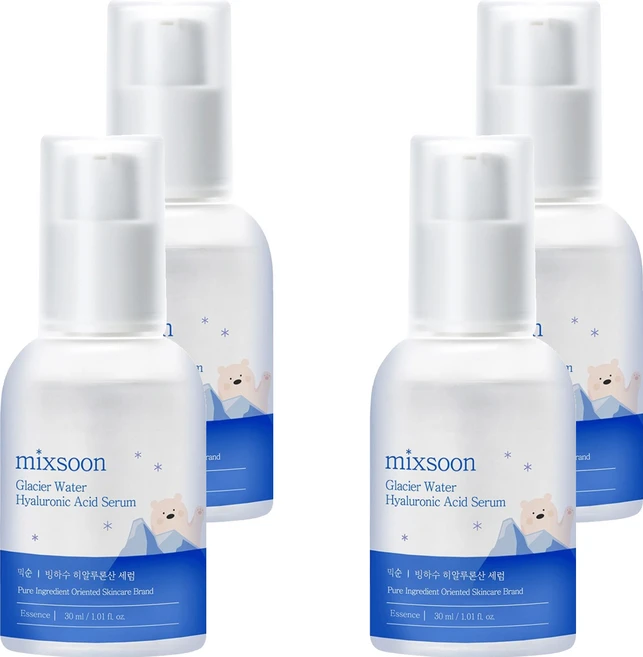 [비건뷰티] 믹순 빙하수 히알루론산 세럼, 30ml, 4개 - 쿠팡
