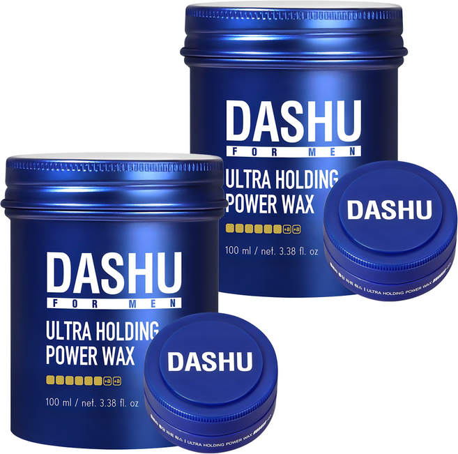DASHU 男士超強定型持久造型髮蠟 100ml+旅行小容量 15ml, 115ml, 2組
