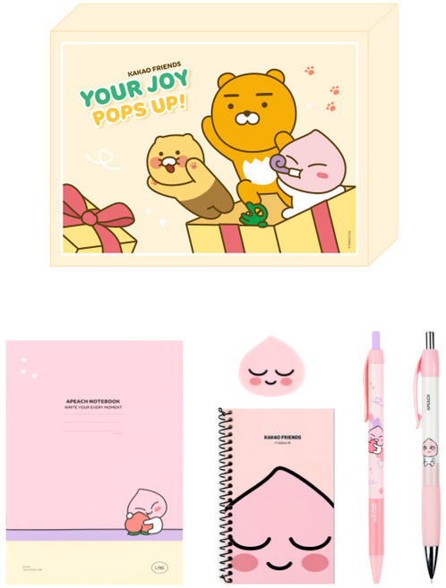 카카오프렌즈 첫걸음 문구세트 어피치, 1세트