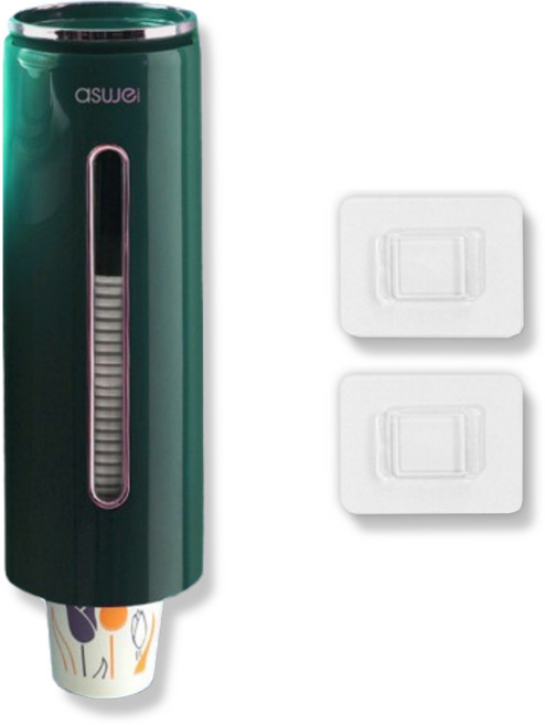 아스웨이 The해피앤 럭셔리 종이컵 디스펜서, 그린, 1개