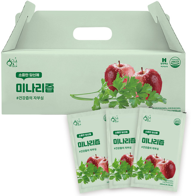 황금이네 미나리즙, 100ml, 30개