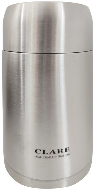 CLARE 晶鑽316真空燜燒罐, 不銹鋼色, 1.2L, 1個
