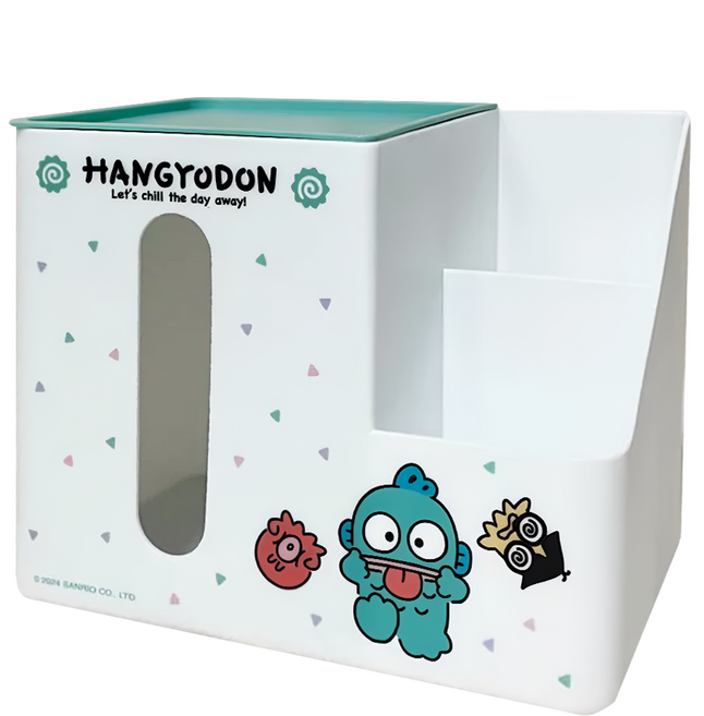 U-House 樺新 Sanrio 三麗鷗 人魚漢頓面紙收納盒, 淘氣時光 白色, 1個