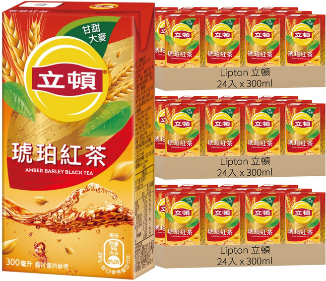 Lipton 立頓 琥珀紅茶, 300ml, 72入