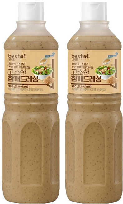 비셰프 고소한 참깨드레싱, 990g, 2개