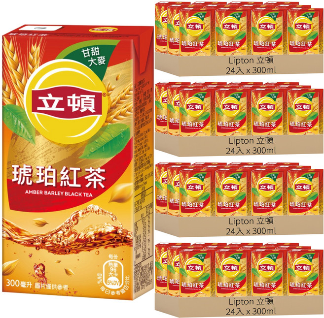 Lipton 立頓 琥珀紅茶, 300ml, 96入