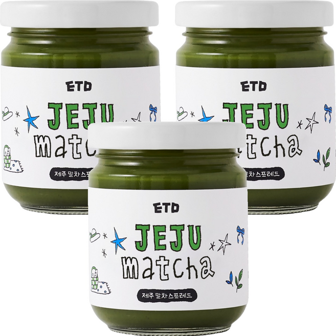 ETD 제주 말차 스프레드, 3개, 150g