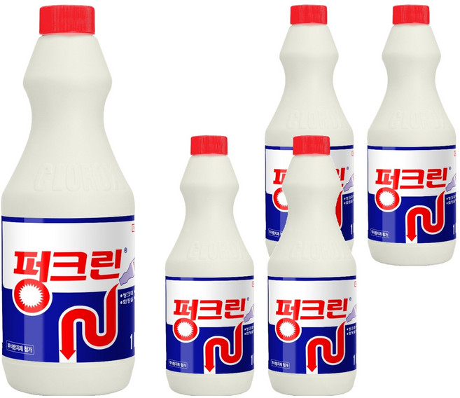 펑크린 배수구세정제, 1L, 5개