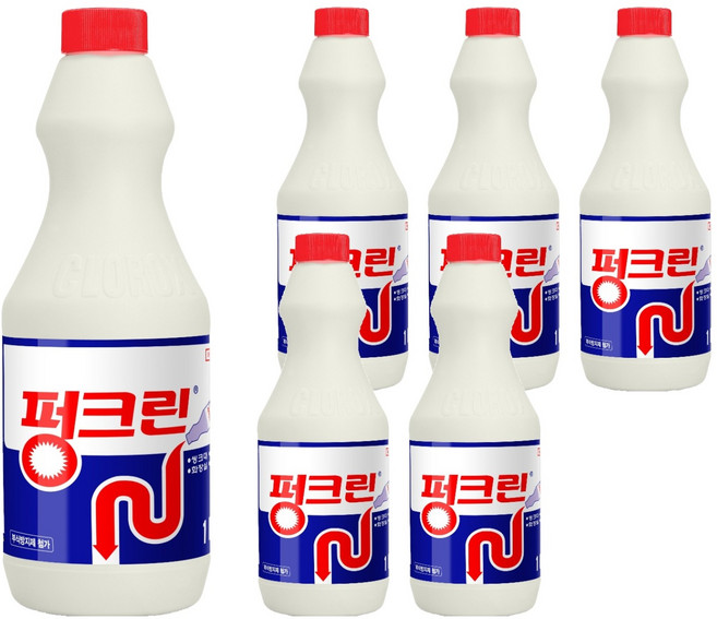 펑크린 배수구세정제, 1L, 6개