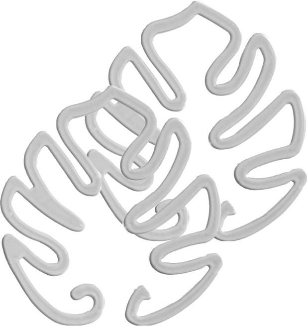 morningscent 투명 플라스틱 식물 줄기 지지대 1 몬스테라, 2개