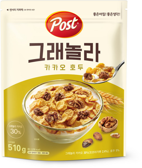 포스트 카카오 호두 그래놀라, 510g, 1개
