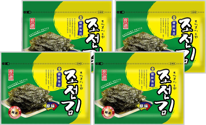 良澔 金朝鮮海苔 原味, 30g, 4包