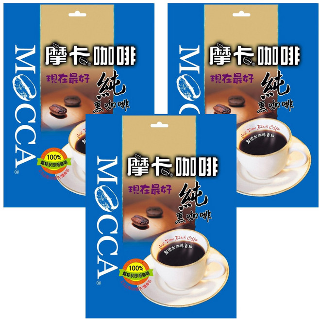 MOCCA 摩卡 現在最好 純黑咖啡, 2.5g, 25包, 3袋