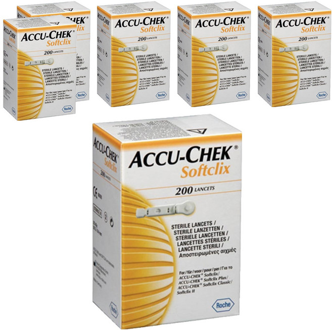 아큐첵 소프트클릭스 채혈침, 6개, 200개입