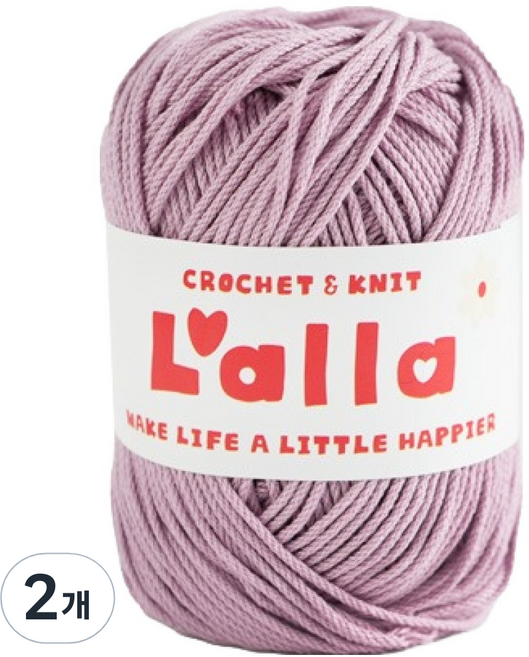 앵콜스 랄라 뜨개실, 17 더스티핑크퍼플, 2개