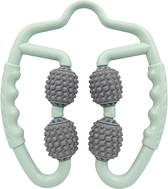 MOCODO 伴佳家 按摩夾腿器 3D按摩顆粒 深度按摩, 淺綠色, 1個