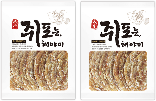 해야미 참쥐포 대, 500g, 2개