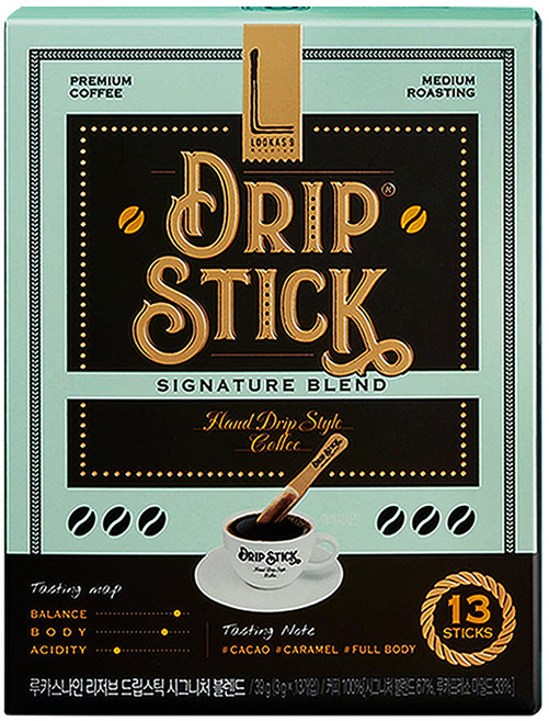 루카스나인 리저브 드립스틱 커피 시그니처 블렌드, 3g, 13개입, 1개