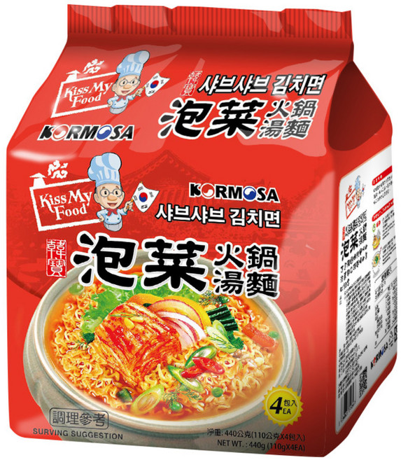KORMOSA 韓寶 泡菜火鍋麵 110g 4包