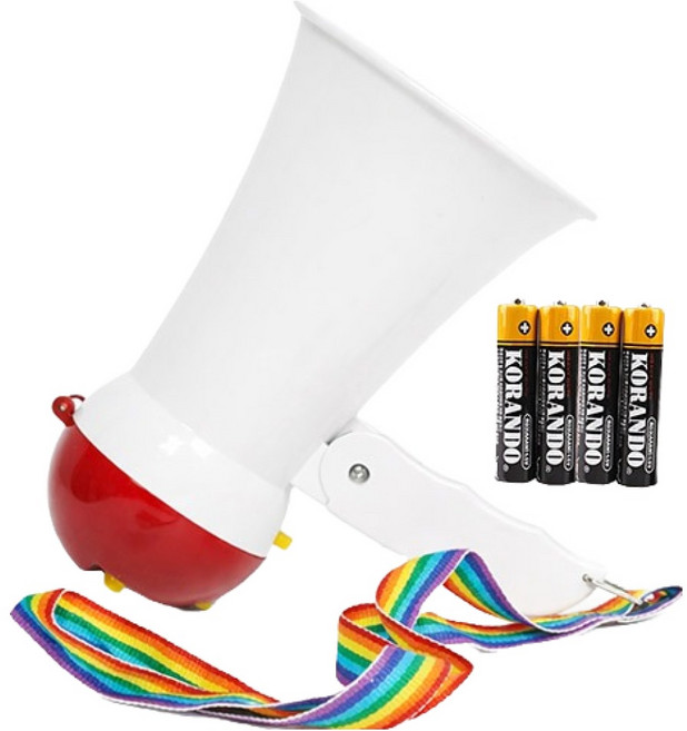 원트레이드 메가폰+건전지, 1개, 랜덤 발송