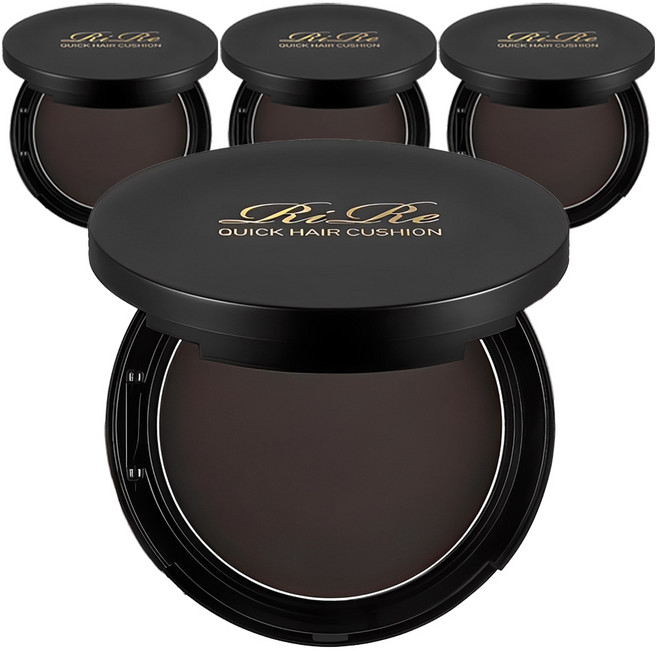 리르 퀵 헤어 흑채 쿠션 14g, 내추럴브라운, 4개