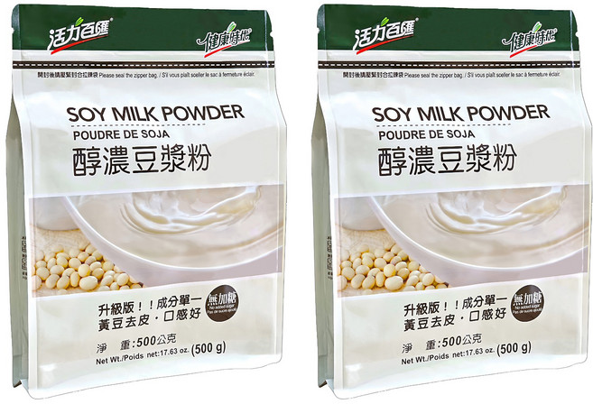 健康時代 醇濃豆漿粉, 500g, 2包