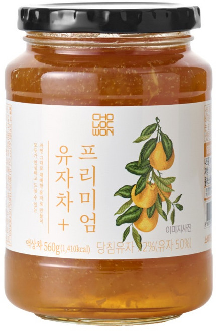 초록원 프리미엄 유자차+, 560g, 1개입, 1개