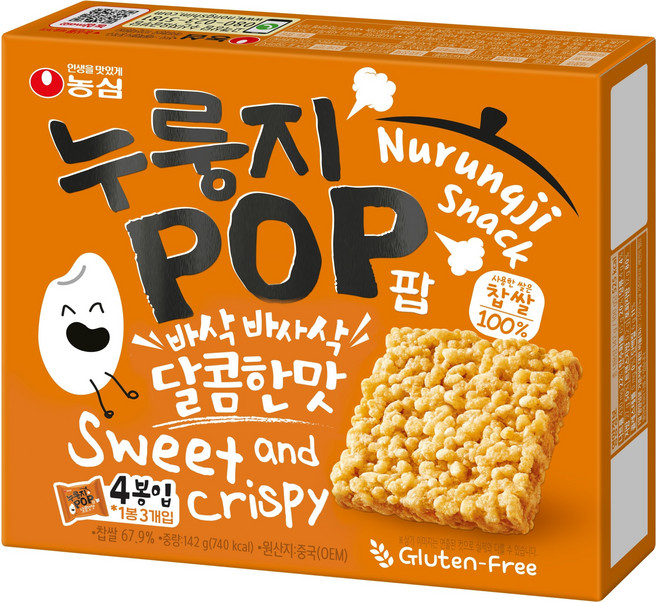 농심 누룽지팝, 142g, 1개