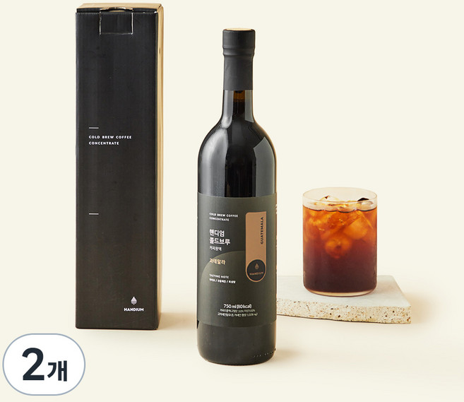 핸디엄 콜드브루 원액 과테말라, 750ml, 2개