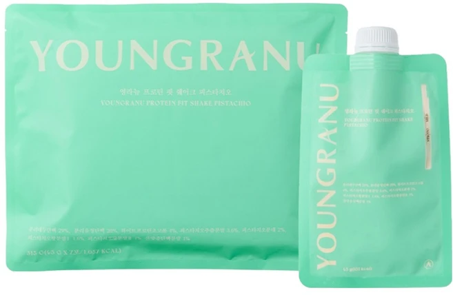 영라뉴 프로틴 핏 쉐이크 피스타치오 7p, 1개, 315g - 쿠팡