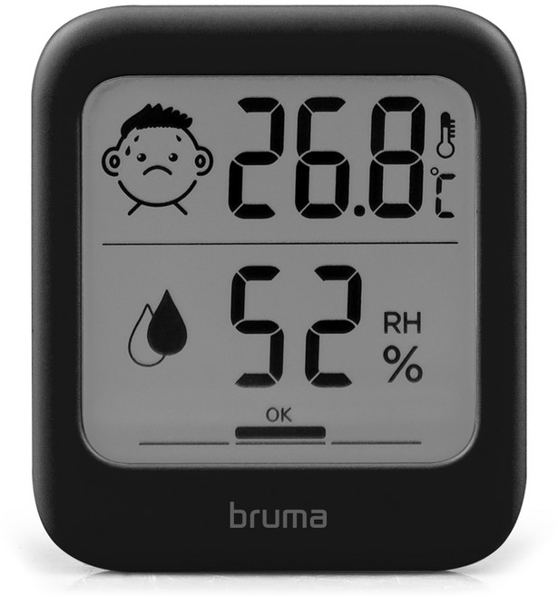 브루마 디지털 온습도계 BT11, 블랙, 1개