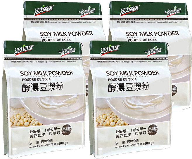 健康時代 醇濃豆漿粉, 500g, 4包