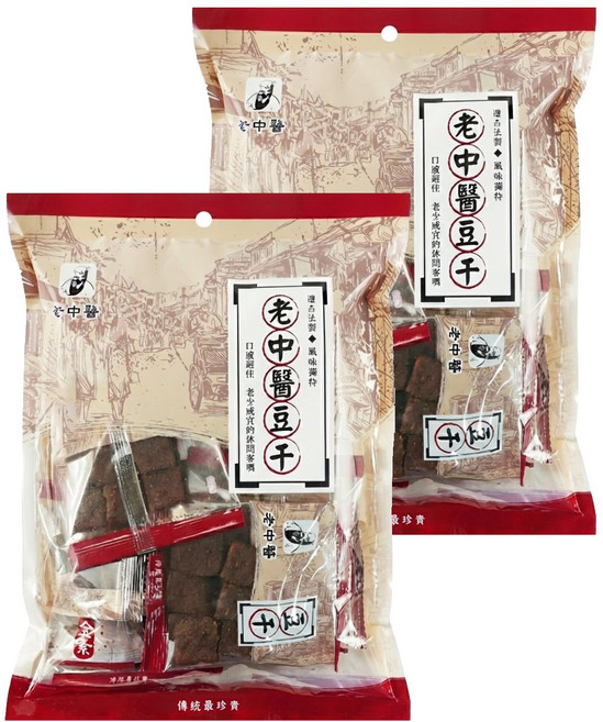 老中醫 中丁豆干, 250g, 2袋