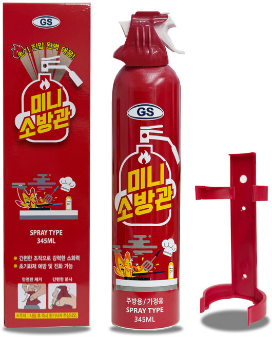 지에스켐 미니소방관, 345ml, 1개, 345ml, 혼합색상