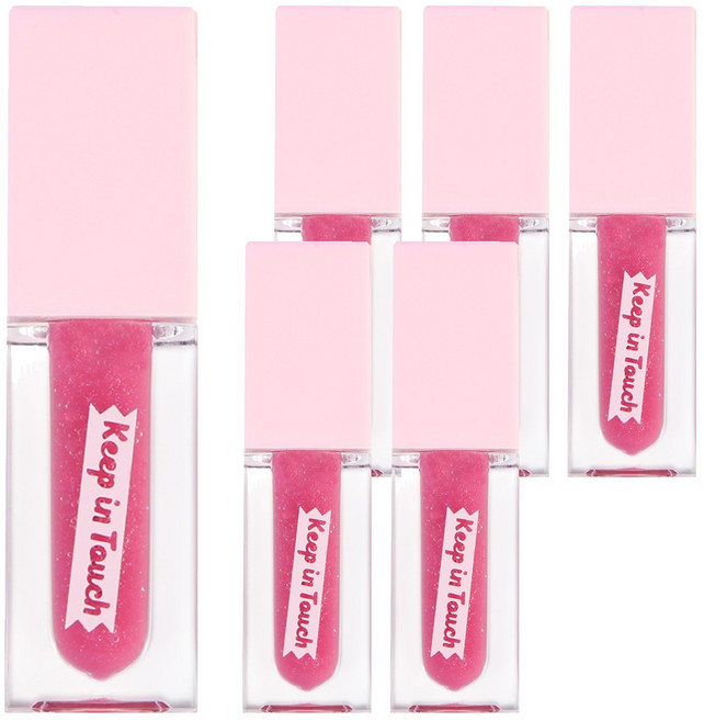 [비건뷰티] 키핀터치 젤리 립 플럼퍼 틴트, 베리크러쉬, 6개