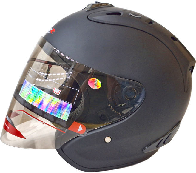 ZHAOQING NANYUE R3A6 全罩式安全帽 含一層護目鏡, 消光黑