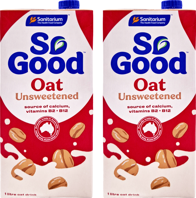 So Good 燕麥奶 無加糖, 1L, 2瓶